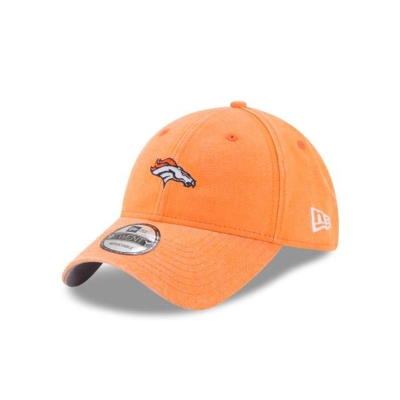 Orange Denver Broncos Hat - New Era NFL Rugged Mini 9TWENTY Adjustable Caps USA2061857